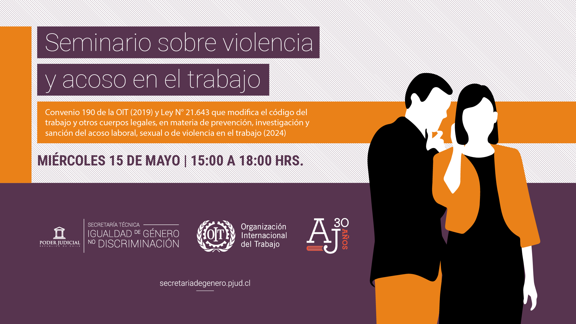 Inscripciones abiertas: Seminario sobre violencia y acoso en el trabajo | Miércoles 15 de mayo de 2024