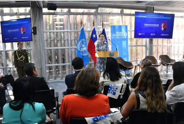 Presidenta Chevesich expone sobre acceso a la justicia de mujeres y niñas en conmemoración de ONU Mujeres