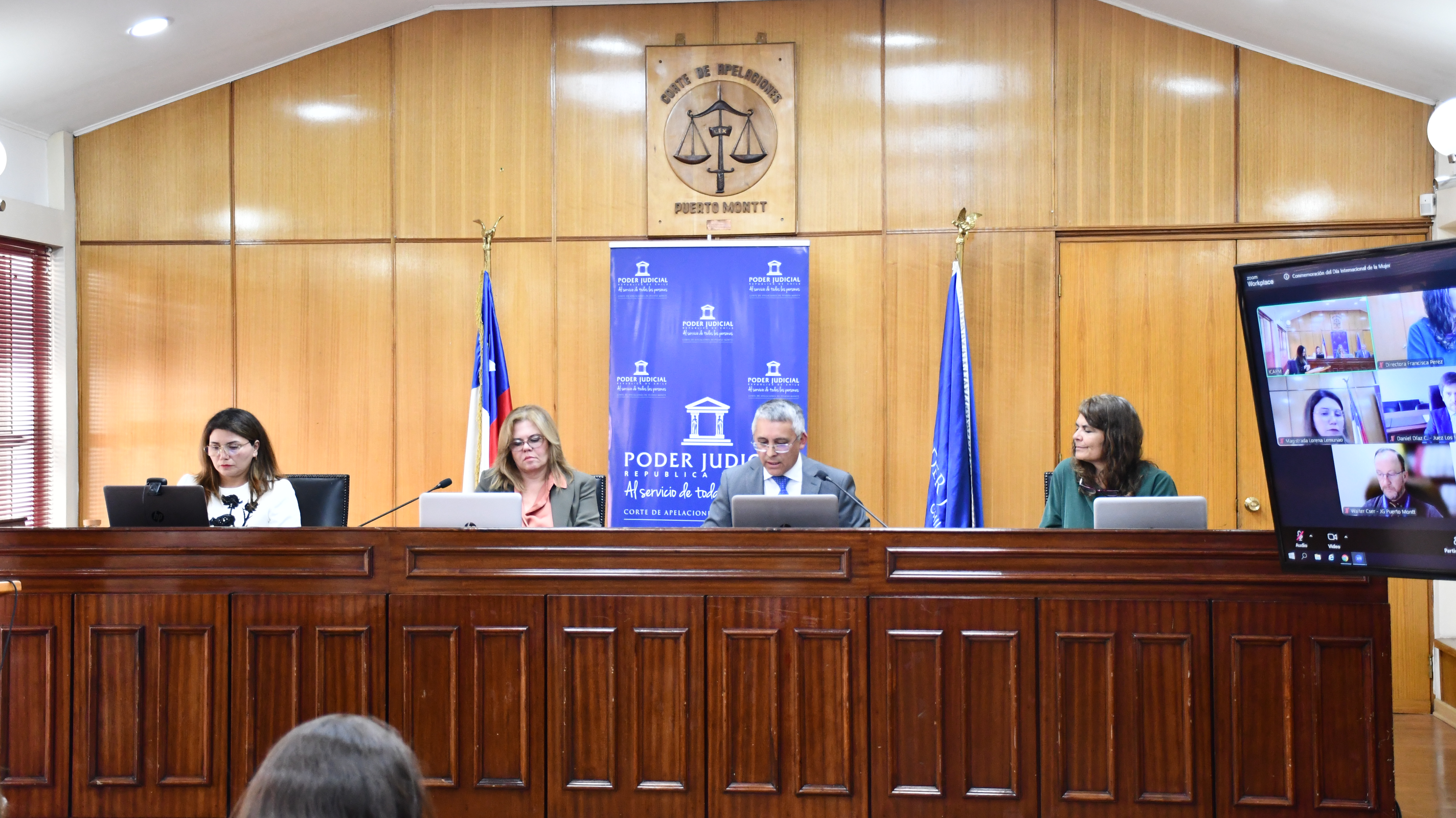 Corte de Puerto Montt y Asociación Regional de Magistradas y Magistrados conmemoraron el Día Internacional de la Mujer