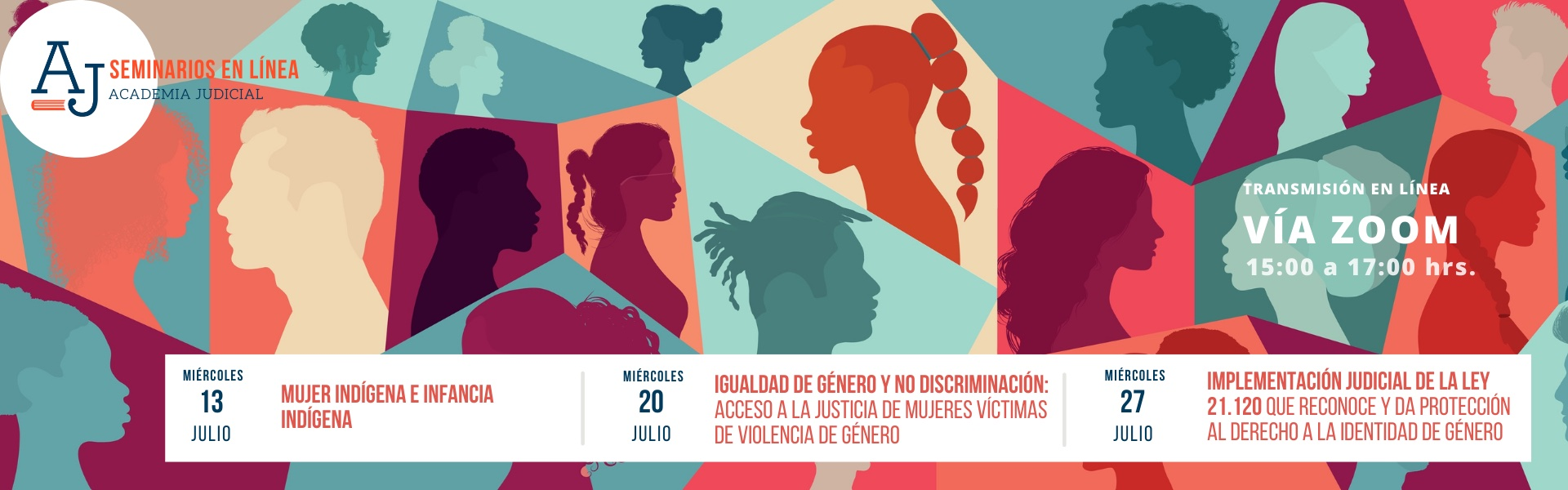 Academia Judicial: Seminarios en línea Ciclo Justicia y Género  | Julio de 2022