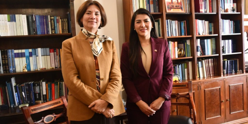 MINISTRA JESSICA GONZÁLEZ RECIBE SALUDO PROTOCOLAR DE LA SUBSECRETARIA DE LA MUJER