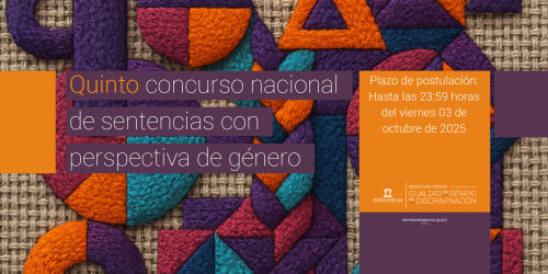 Resultados: Quinto concurso nacional de sentencias con perspectiva de género de la Secretaría Técnica de Igualdad de Género y no Discriminación